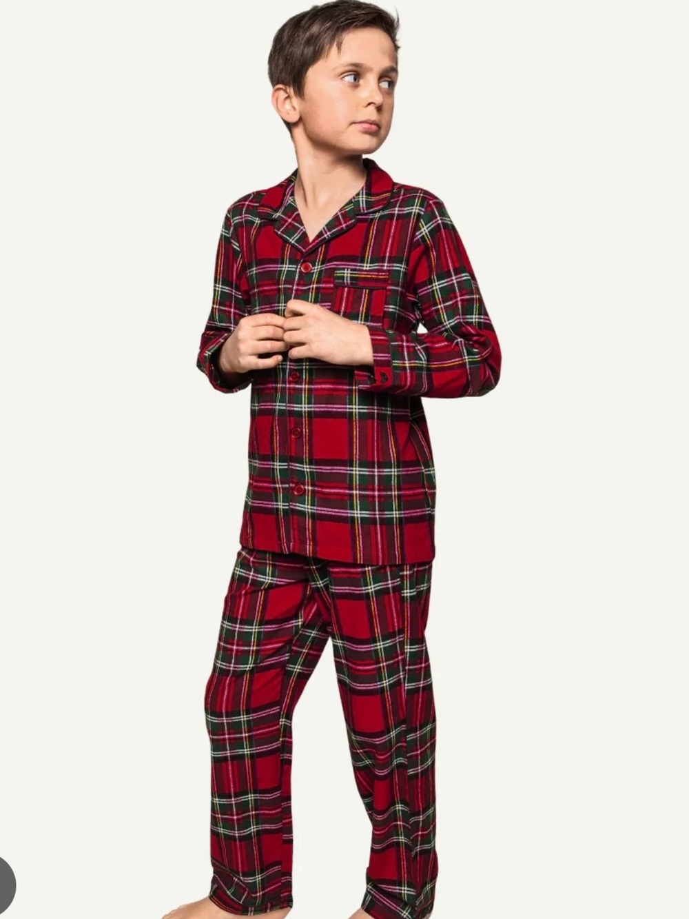 Petite Plume Imperial Tartan Flannel Pajamas. Pants only
